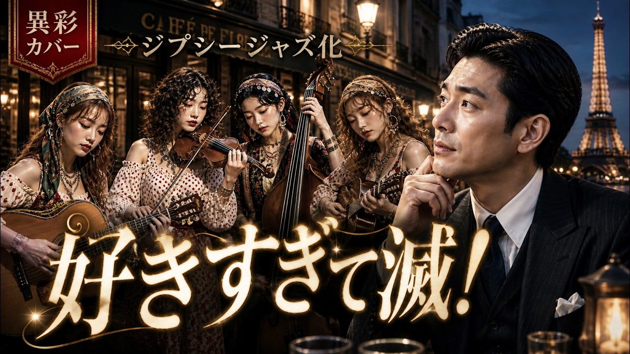 【前世の好きすぎて滅!】もしも1930年代のパリで君に出会っていたら / M!LK (ジプシージャズカバー)【AIカバー】