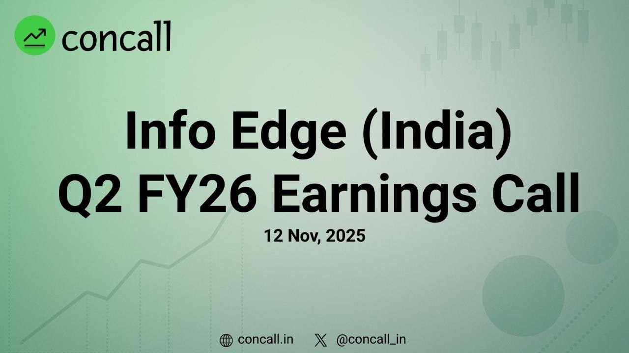 Info Edge (Naukri) Q2 FY26 Earnings Conference Call | Concall.in