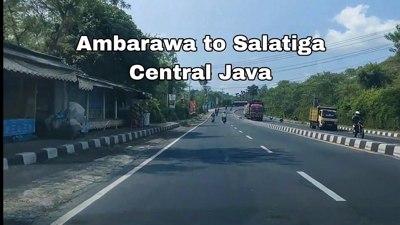 Driving around start from Ambarawa city to Salatiga Citi  Central java Indonesia