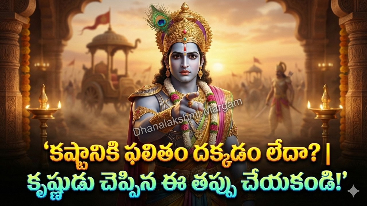 ఈ ఒక్క సూత్రం పాటిస్తే విజయం మీదే! || Why Hard Work Fails? Krishna's Answer