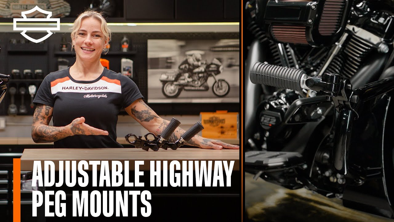 Harley-Davidson Adjustable Highway Peg Mounts Overview