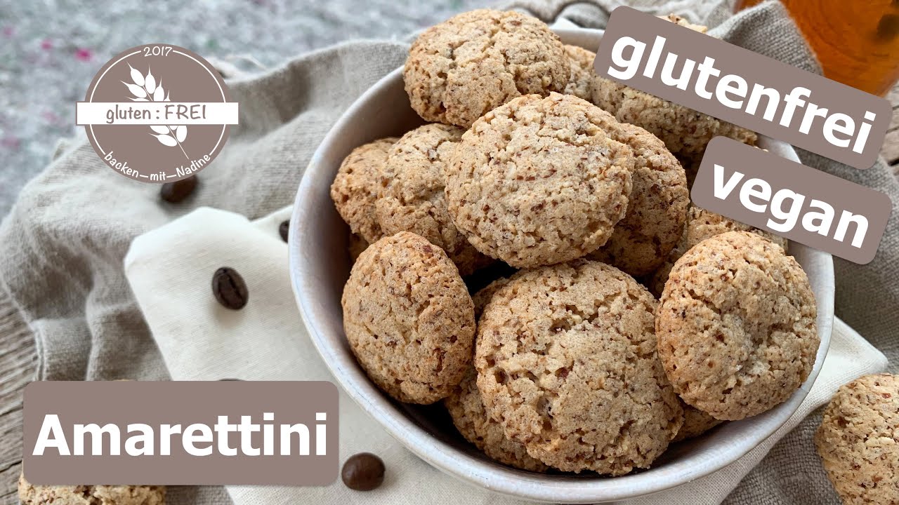 Amarettini / italienisches Mandelgebäck / vegane Kekse / mega lecker /  glutenfrei backen mit Nadine