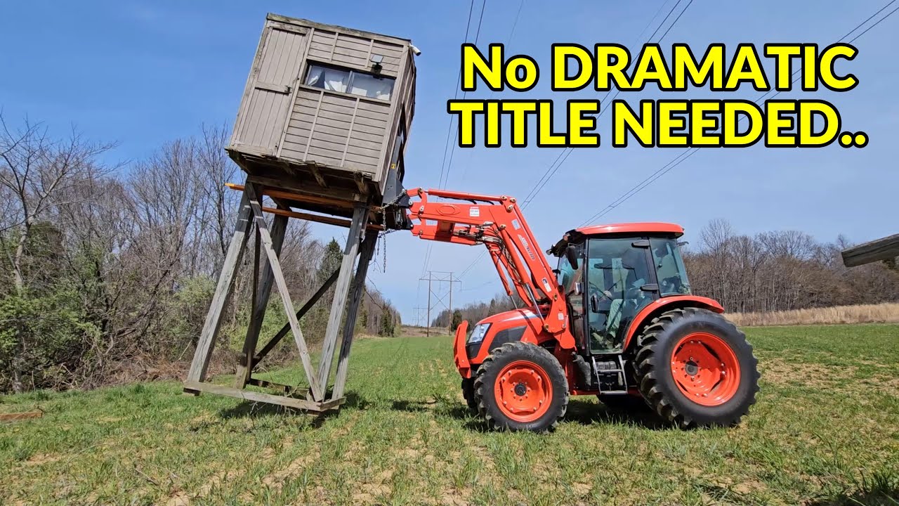KIOTI RX7320 vs. 3500lb deer tower! Was it worth the effort saving it!?