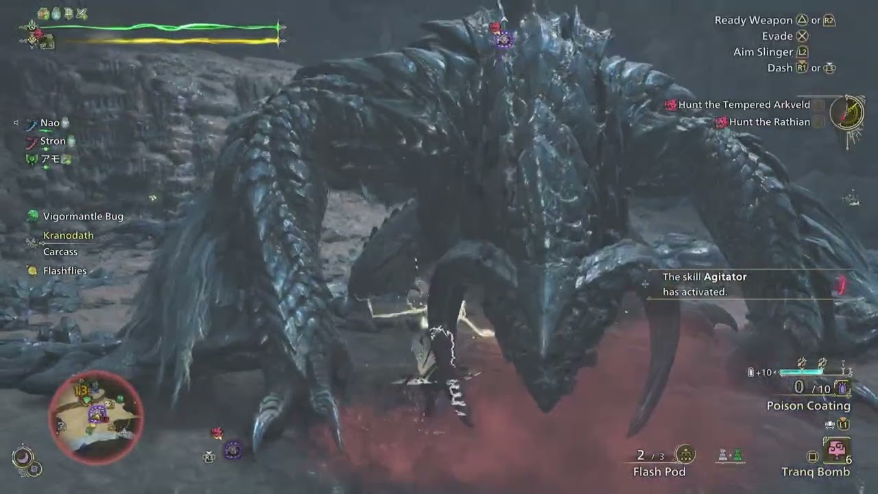 Monster Hunter Wilds_8 Stars Tempered Arkveld and Rathian_Crown_Bow
