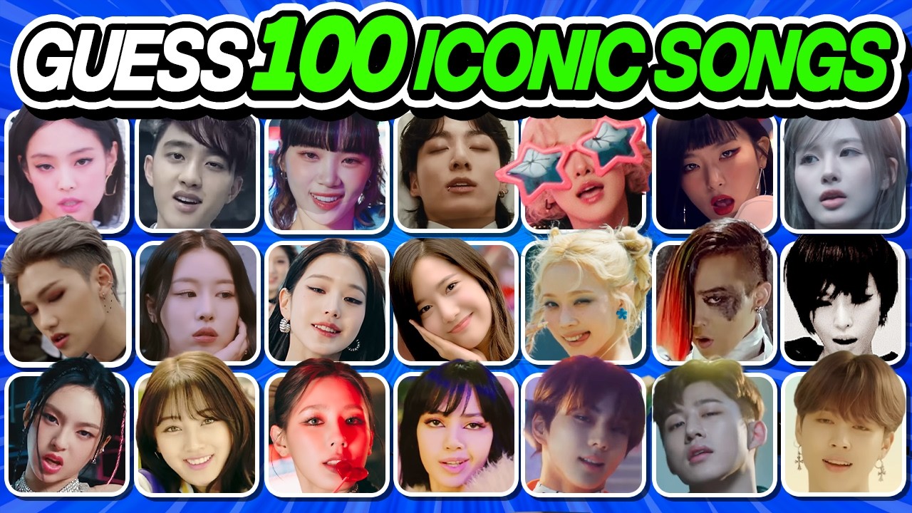 ⭐️GUESS 100 ICONIC KPOP SONGS: RANDOM PARTS | KPOP QUIZ - FUN KPOP GAMES 2025