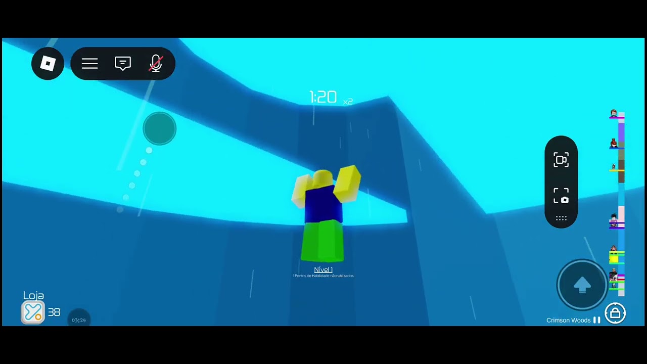 Veja eu bem desprovida de inteligência tentando jogar Tower of Hell (lê a descrição se vc quiser) 