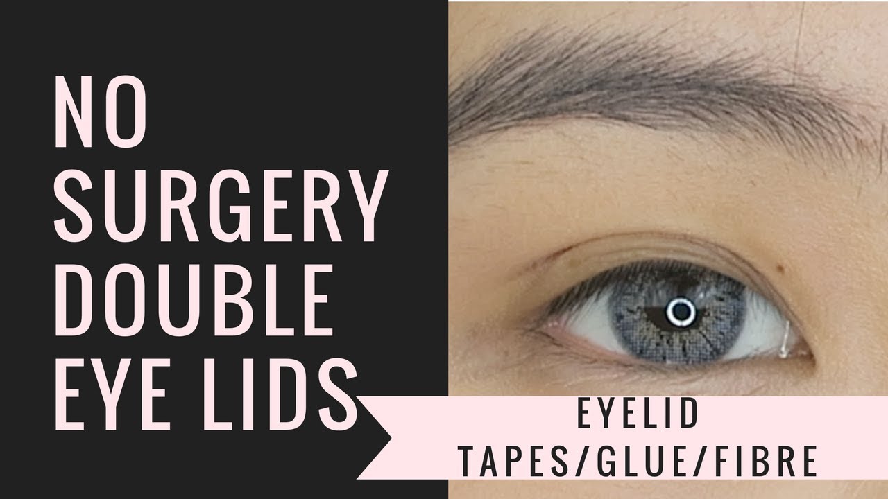 No Surgery Double Eyelid Tape Glue Tutorial 双眼皮贴大推荐😍
