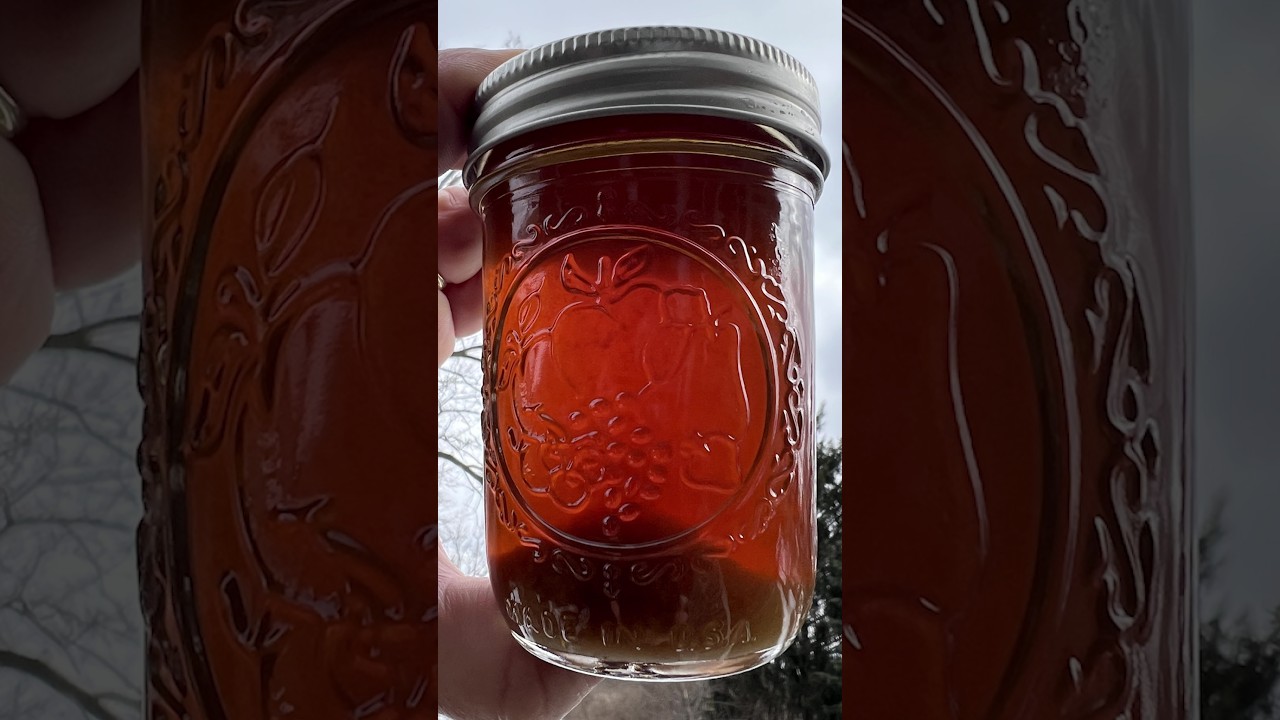 From the tree to my breakfast table Sweet Maple Syrup for my pancakes and bacon