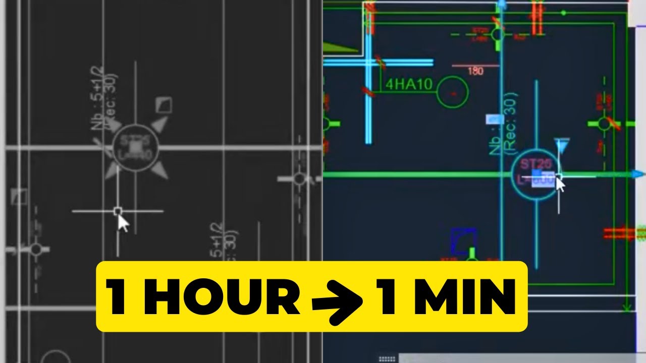 Расширенный динамический блок Autocad с полями и формулами