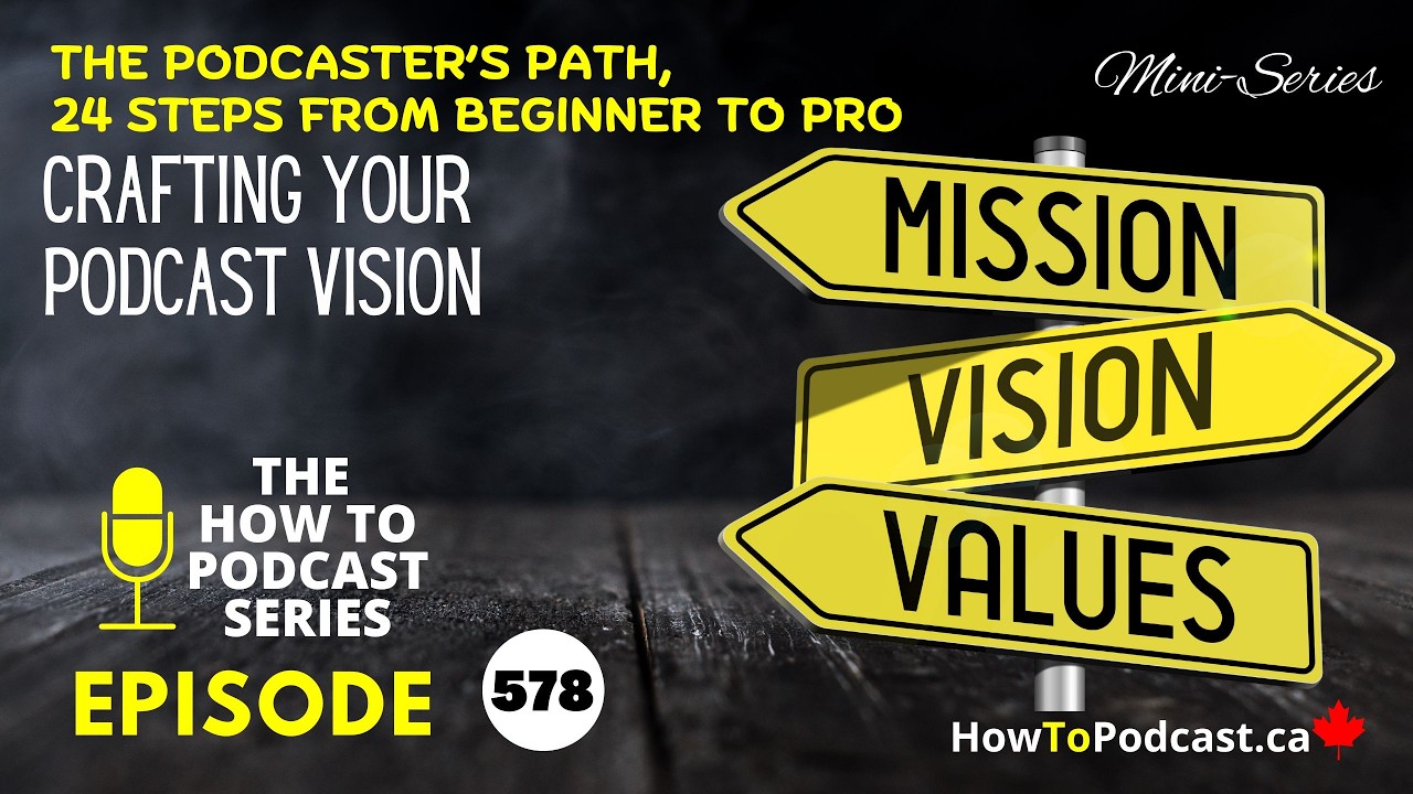 E578 - Crafting Your Podcast Vision - The Podcaster’s Path, 24 Steps from Beginner to Pro