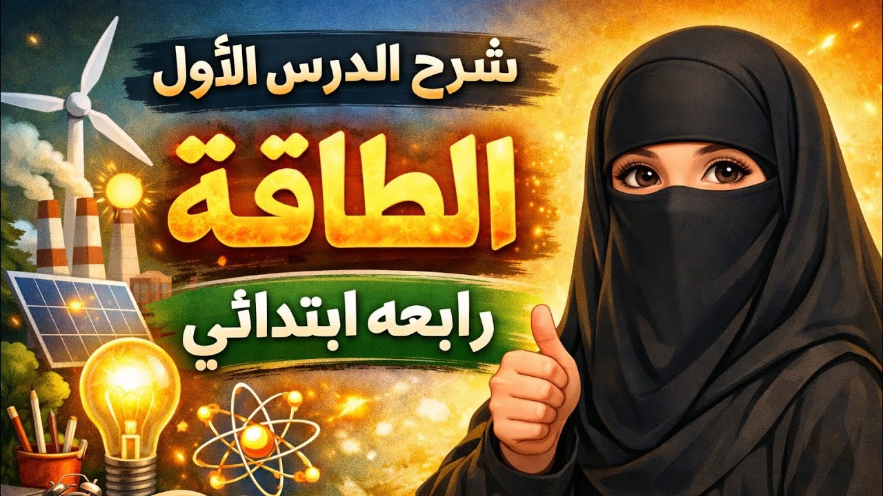 الطاقه ومصادر الطاقه/علوم رابعه ابتدائي شرح بسيط وكيوت 🧪✨