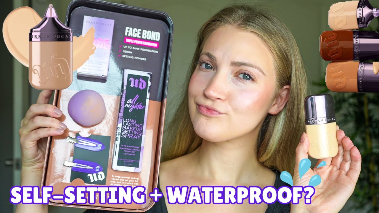 URBAN DECAY FACE BOND FOUNDATION REVIEW + WEAR TEST ON ACNE-PRONE SKIN