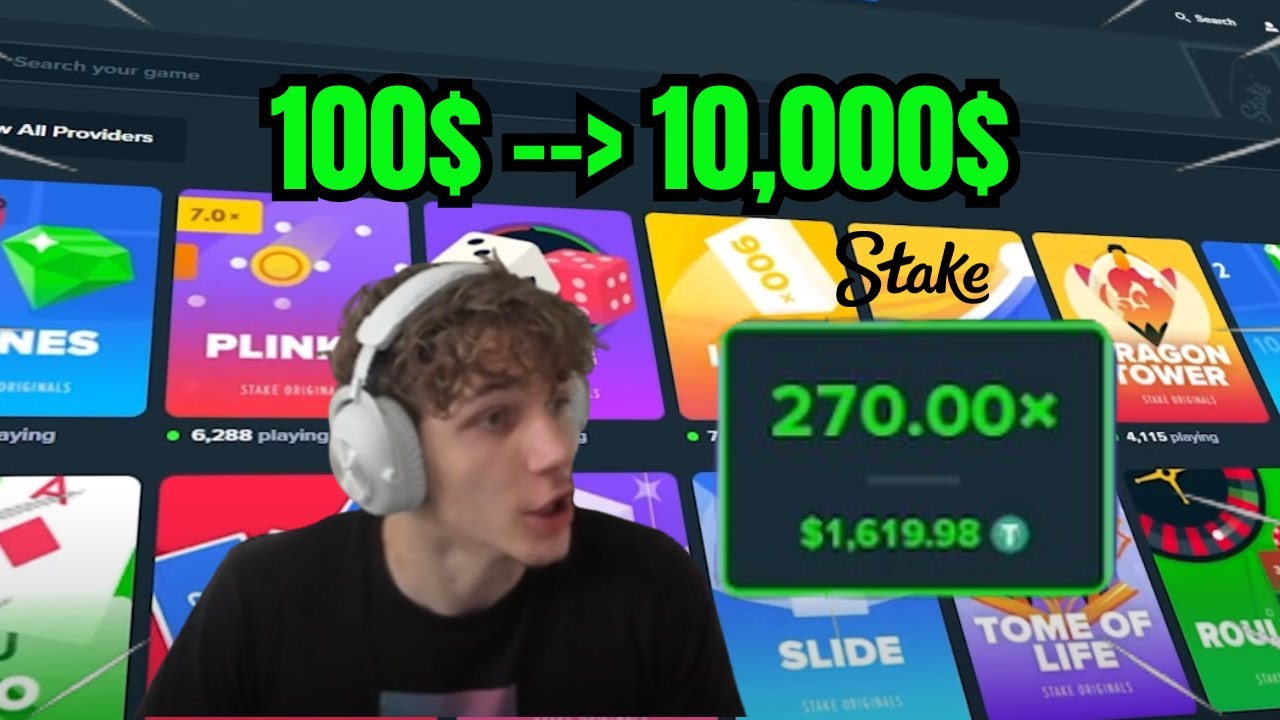 I turned 100$ to 10,000$ on Stake (SUCCESS) Part 1