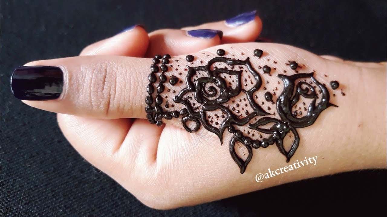 Easy and quick stylish thumb mehndi design|| DIY henna design for thumb