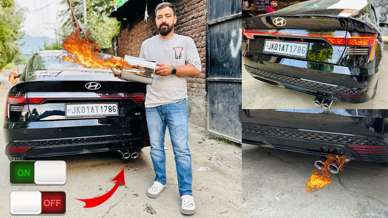 Verna23 Fix Valvetronic Exhaust💥 I A MOTORS #car #modified #sports #viral #hyundai #verna