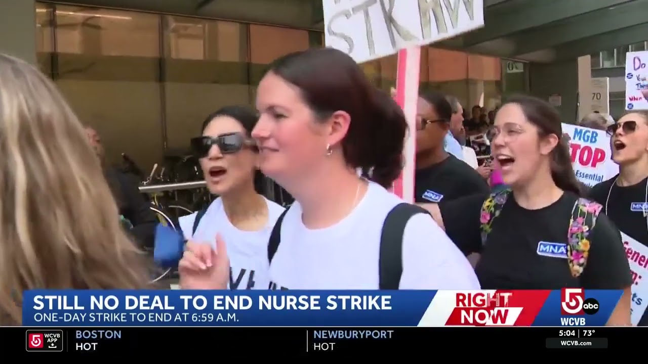 Thousands of nurses strike in Boston as contract negotiations stall