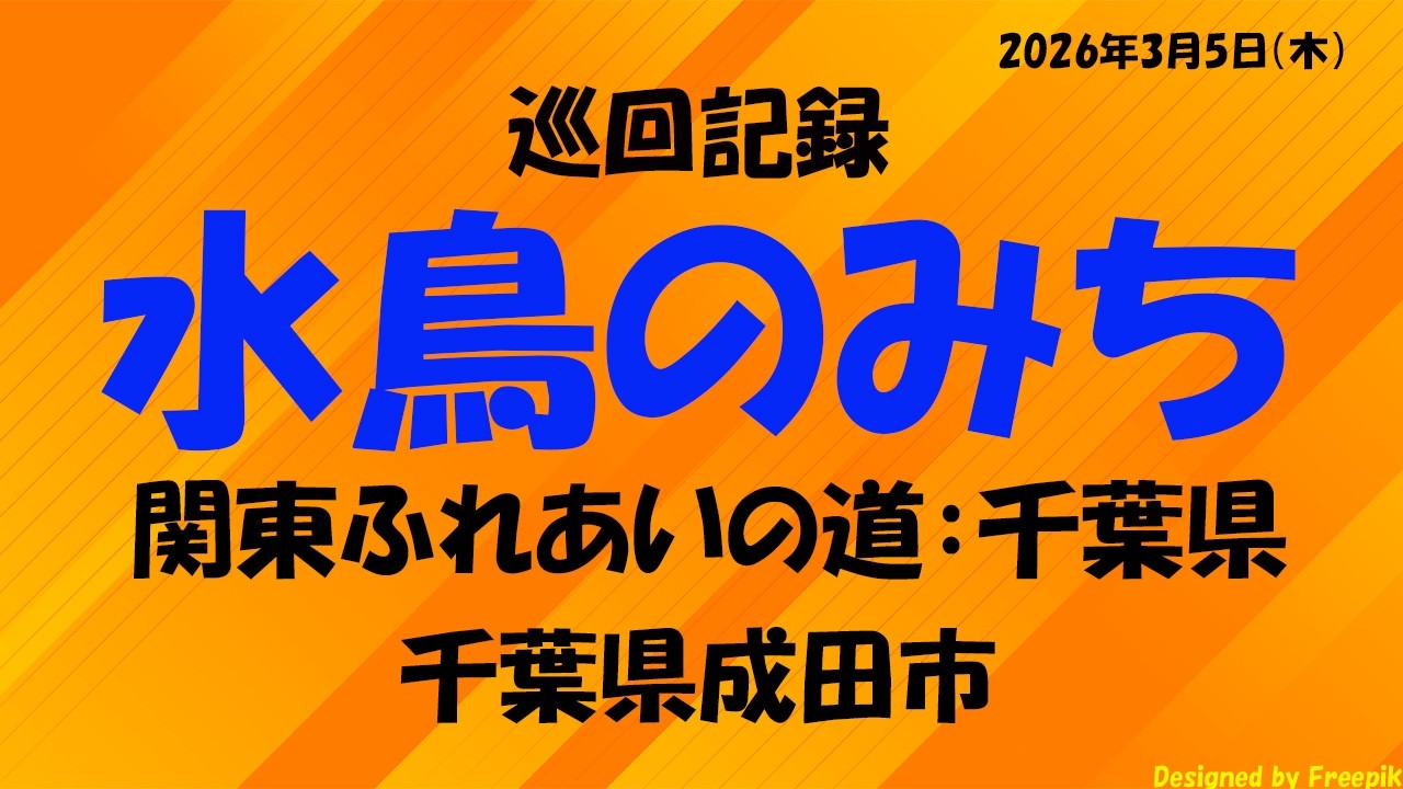水鳥のみち（関東ふれあいの道：千葉県）巡回記録【散歩・街歩き】