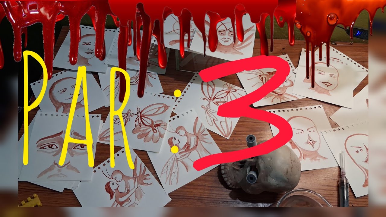 Am art vlog is live: blood art work prt 3