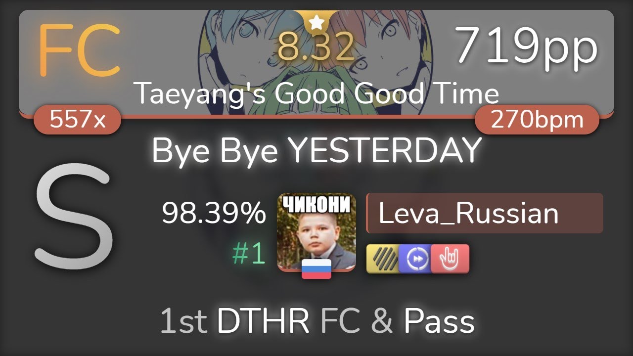 Leva_Russian | 3 Nen E Gumi Utatan - Bye Bye YESTERDAY [Taeyang's] 1st +HDDTHR FC 98.39% {#1 719pp}