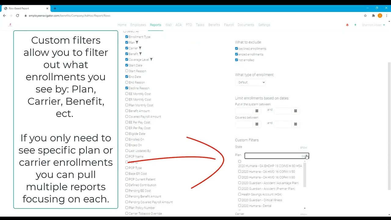 Employee Navigator Training - Pulling Enrollment Summary Reports