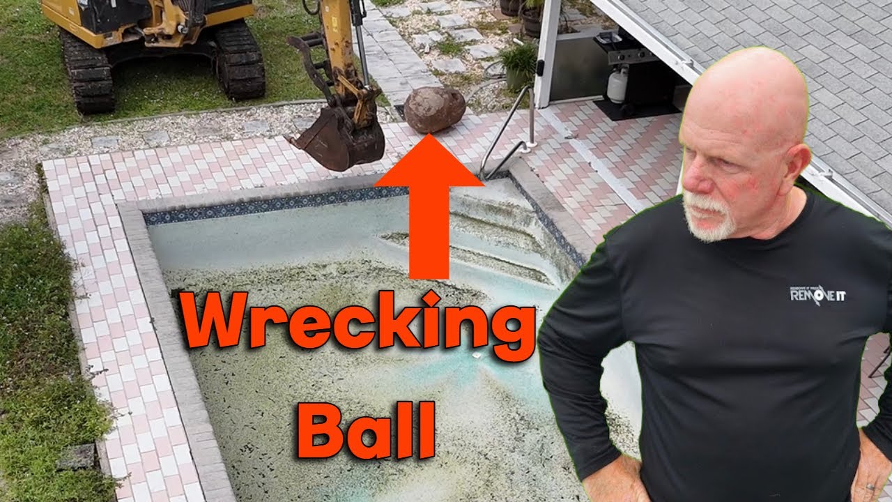 Can We Remove a Pool w a Wrecking Ball So Close To a House