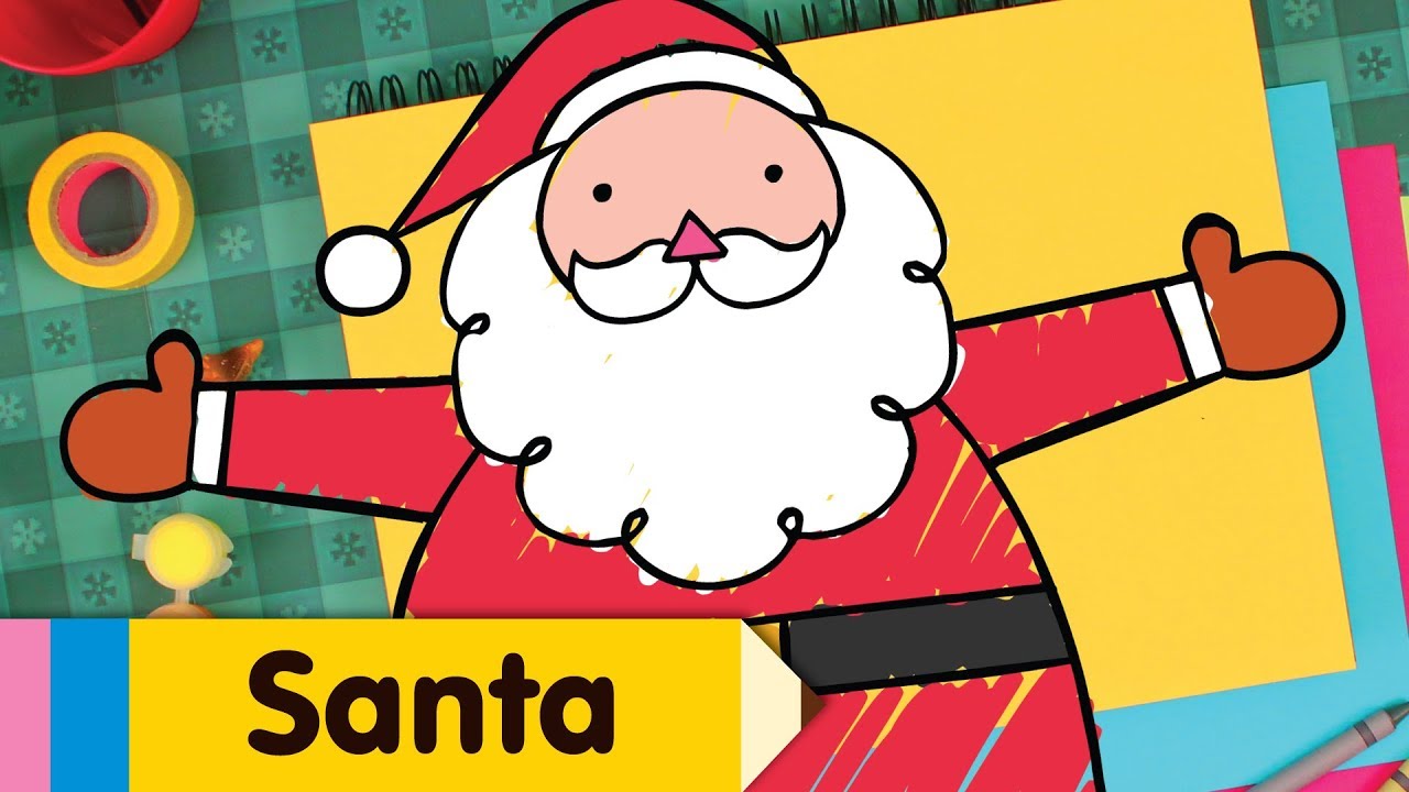 How to Draw Santa 🎅 | Merry Christmas from Super Simple Draw!