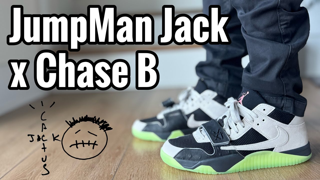 Обзор и фото Трэвиса Скотта и Чейза Би JumpMan Jack T Rexx на ногах.