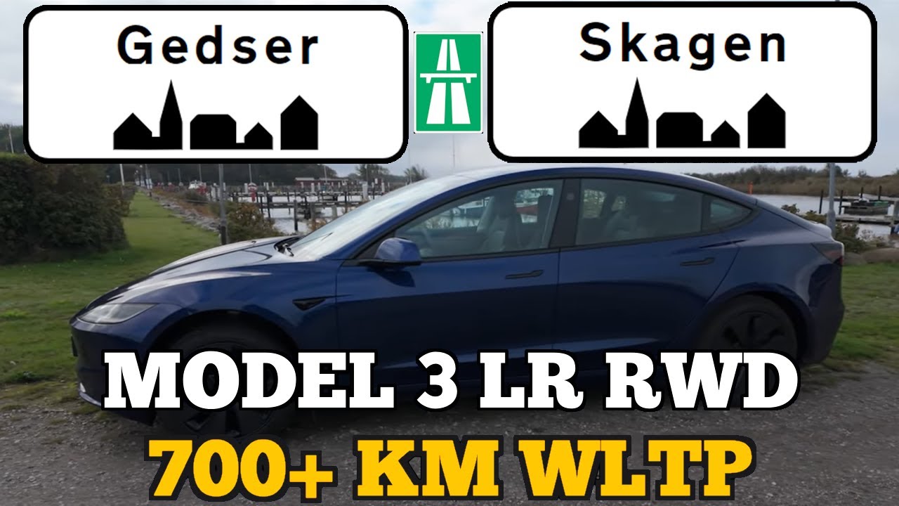 Kan Tesla Model 3 klare hele Danmark på én opladning?! 🇩🇰