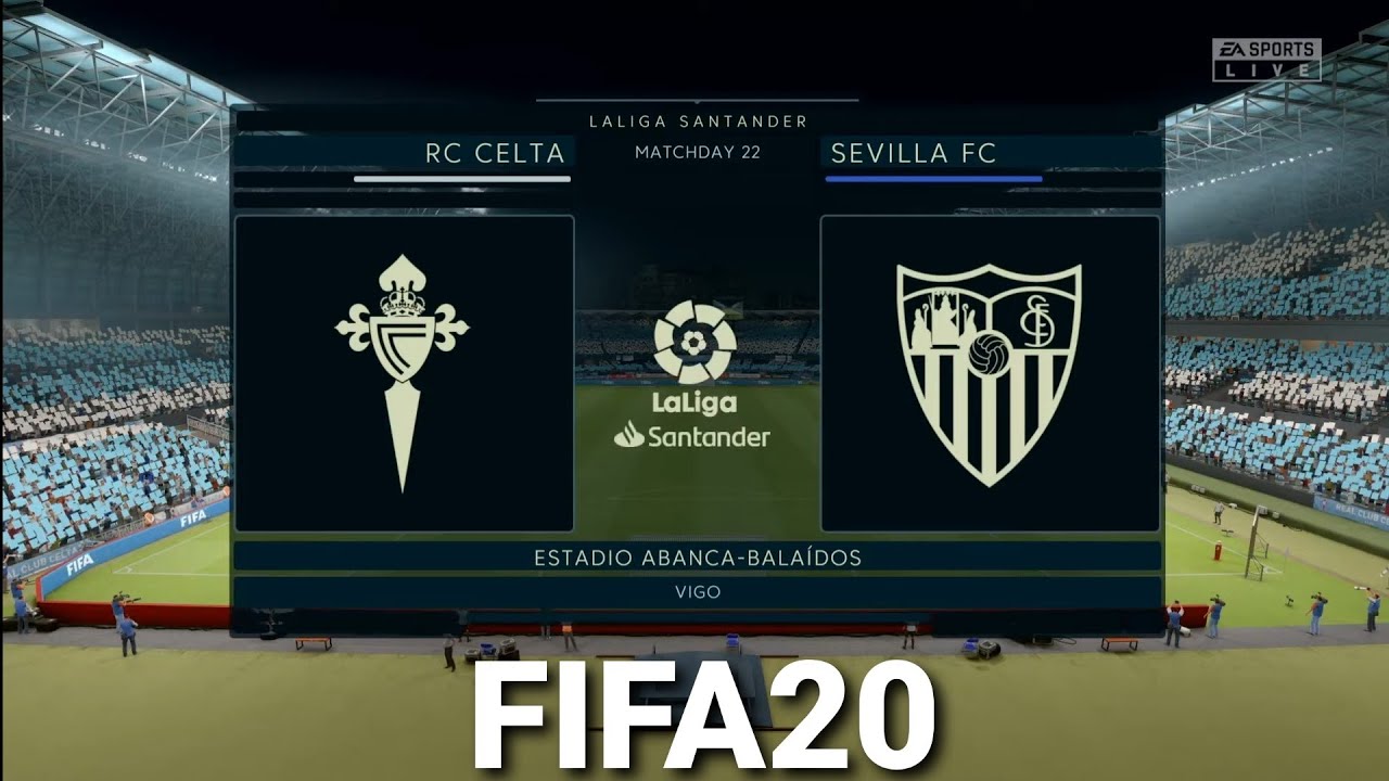 FIFA 20 / RC Celta vs. FC Sevilla / La Liga / Gameplay PS4