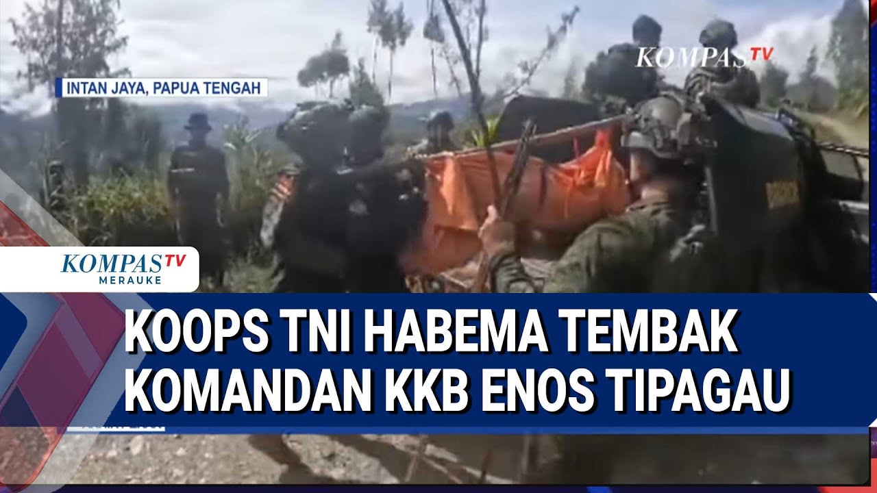 Detik Detik Komandan KKB Enos Tipagau  Ditembak Koops TNI Habema