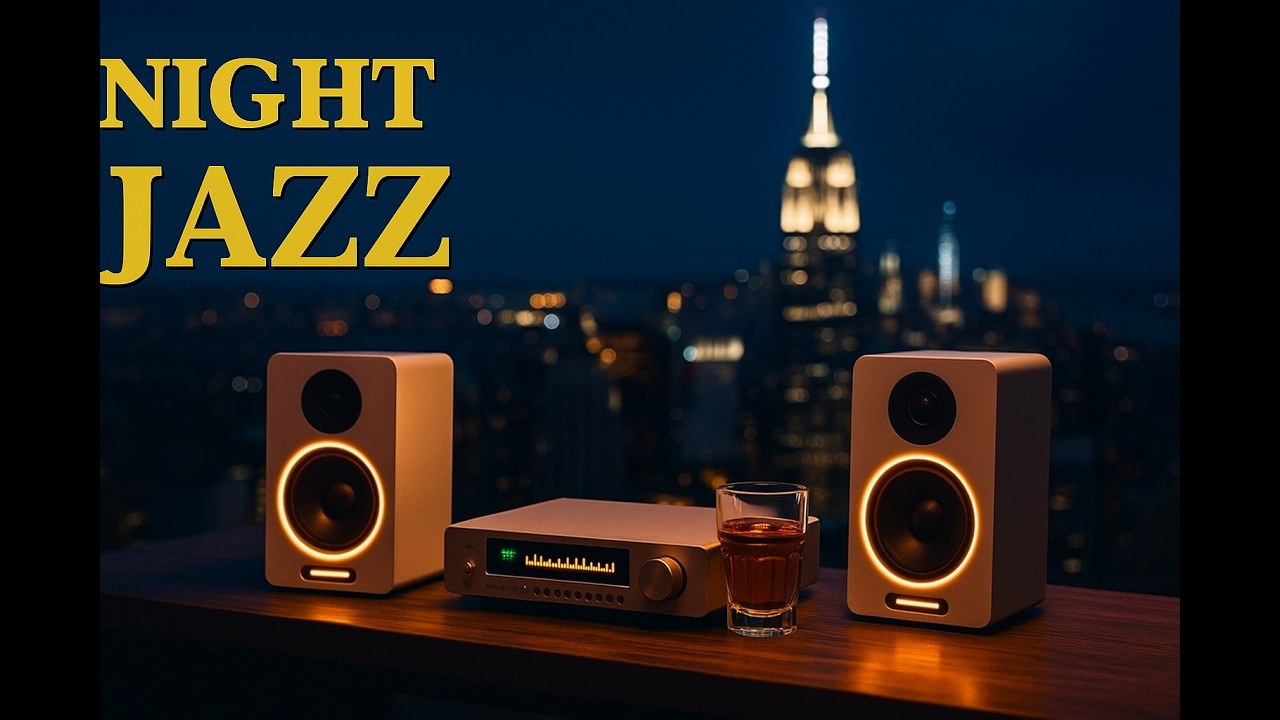 Golden Hour Night Jazz | Balcony Ambience for Calm and Comfort
