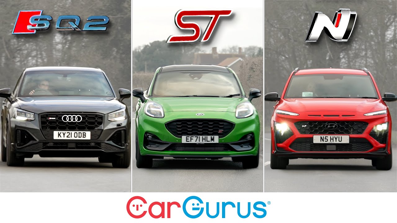Audi SQ2 vs Ford Puma ST vs Hyundai Kona N: Hot miniature SUVs tested