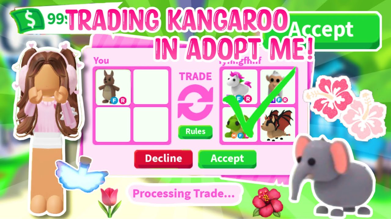 BEST TRADE EVER?! Trading a Kangaroo in Adopt Me 🦘