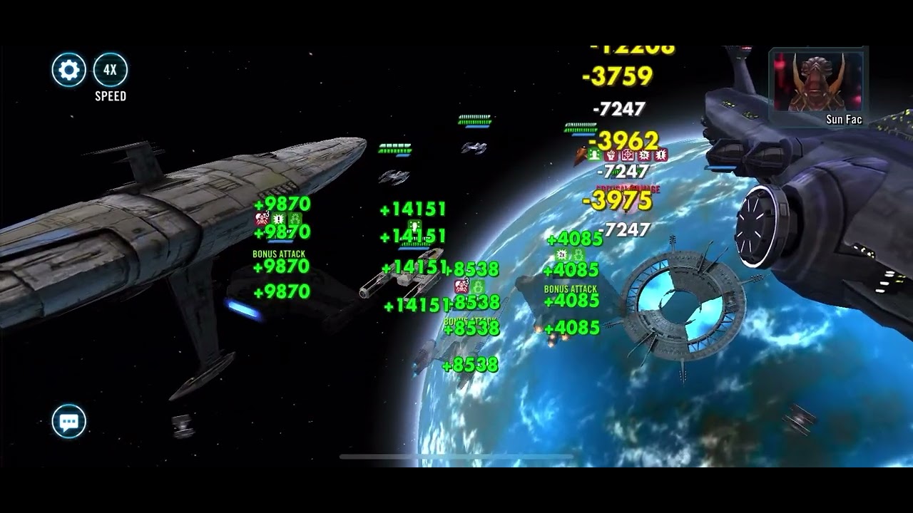 SWGOH Profundity Tier 2 (Minimum Gear Pilots, zero 6-dot mods equipped)