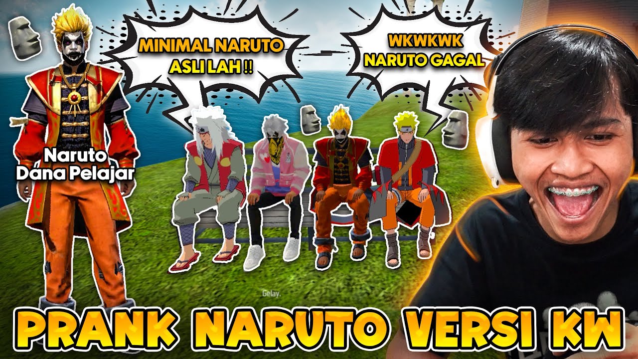 PRANK SOCIAL ISLAND PAKE BUNDLE NARUTO KW 🤣 GUA AJAK BY ONE BERHADIAH DM !!