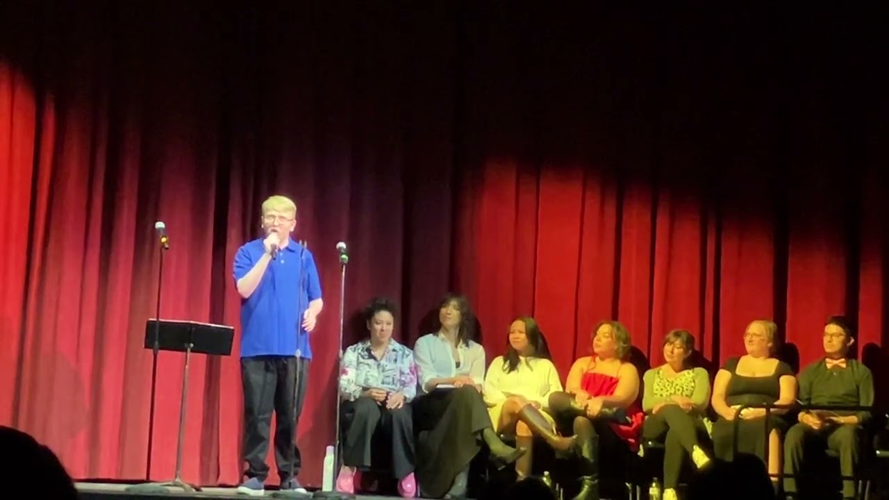 New Milford Musical benefit concert     .  Frankie singing This is Me from the Greatest Showman 