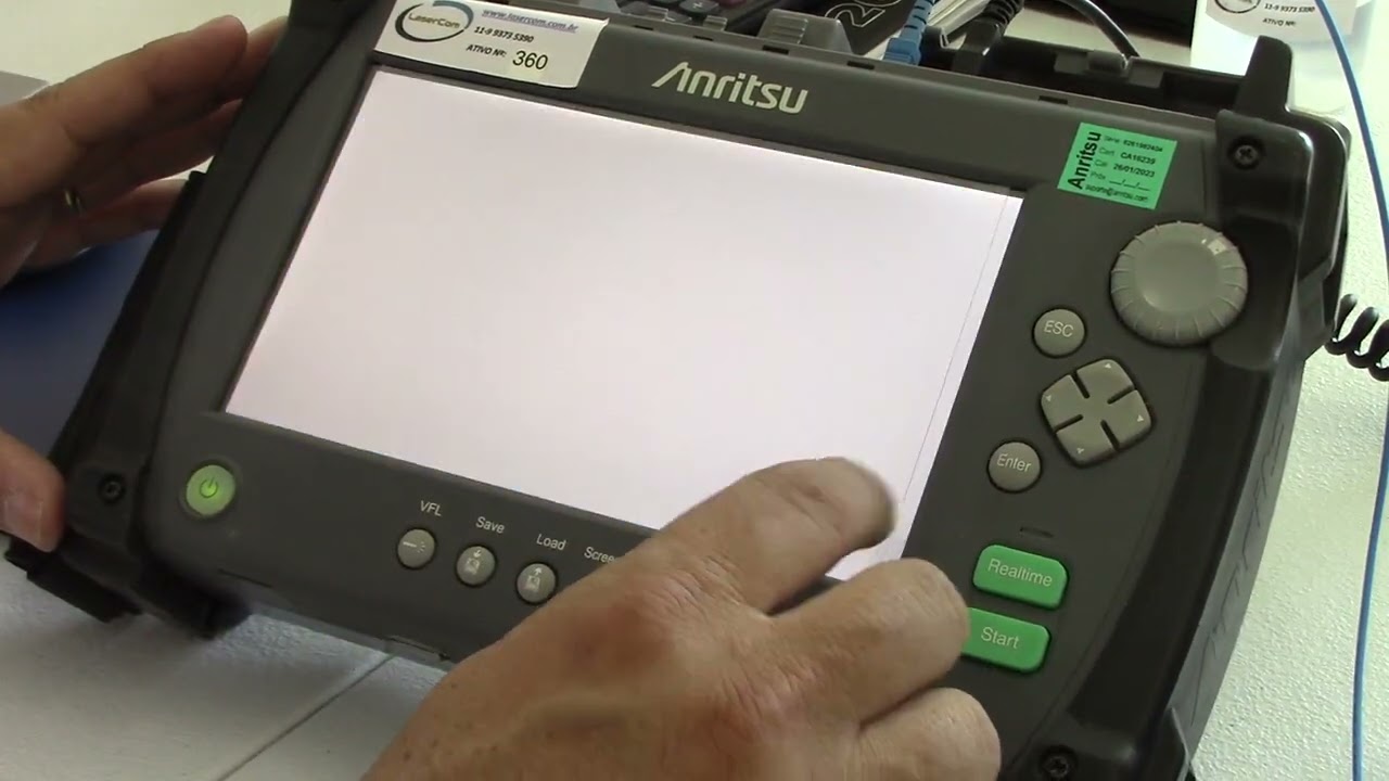OTDR Anritsu MT9085 Certificador de Cabo Óptico