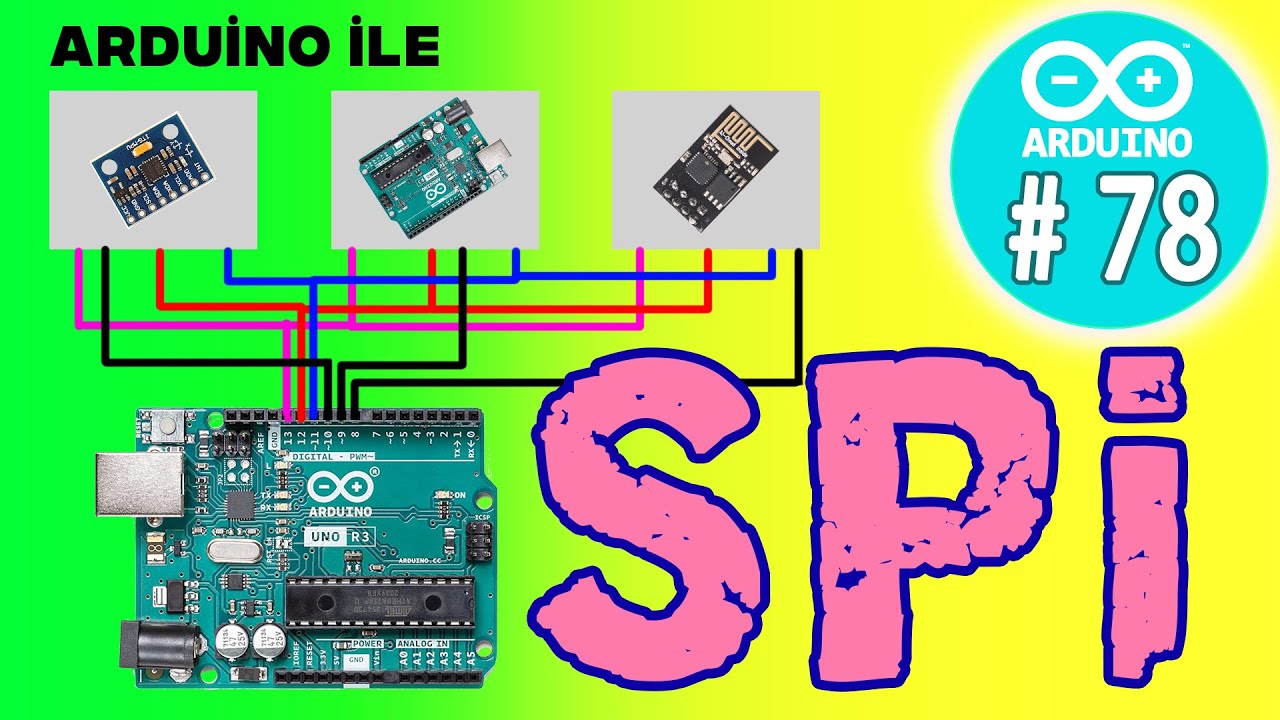 Arduino - Haberleşme protokolleri - SPi - Senkron Haberleşme -  Robotik Dersler - 78 -