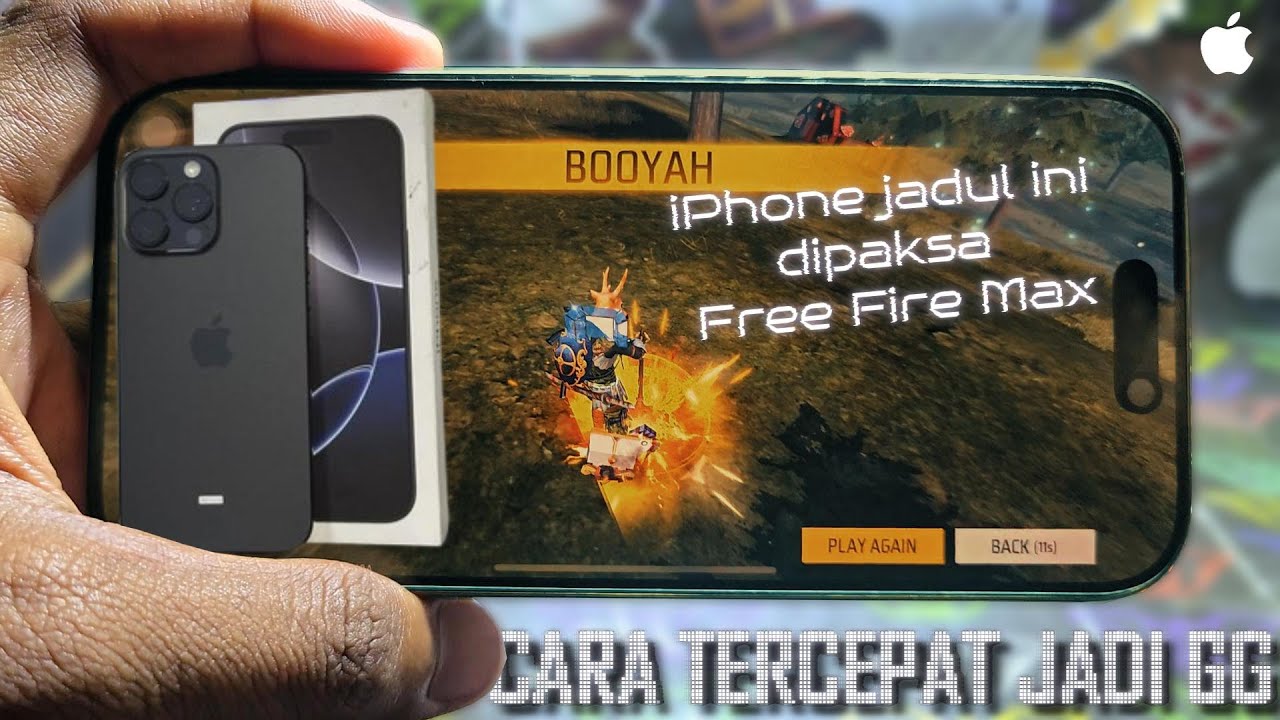 iPhone 16 Pro Game Test Free Fire Max || Handcam || Apple A18 Pro ( 3nm ) || Li-Ion 3582 mAh