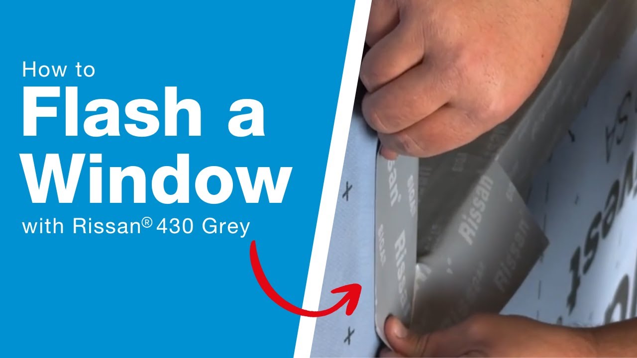 Window Flashing Made Easy | Airtight & Watertight Installation with SIGA Rissan 430 Grey