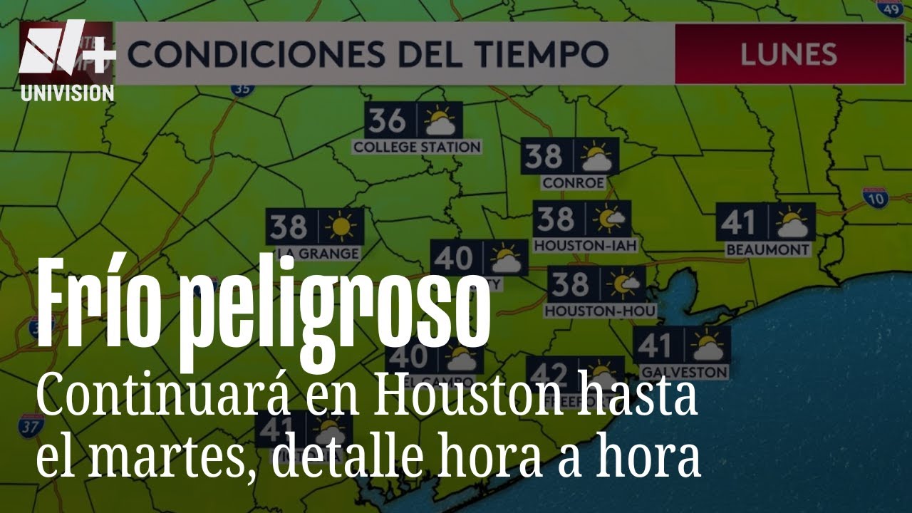 Frío intenso continuará hasta el mediodía del martes en Houston; revisa el pronóstico a detalle