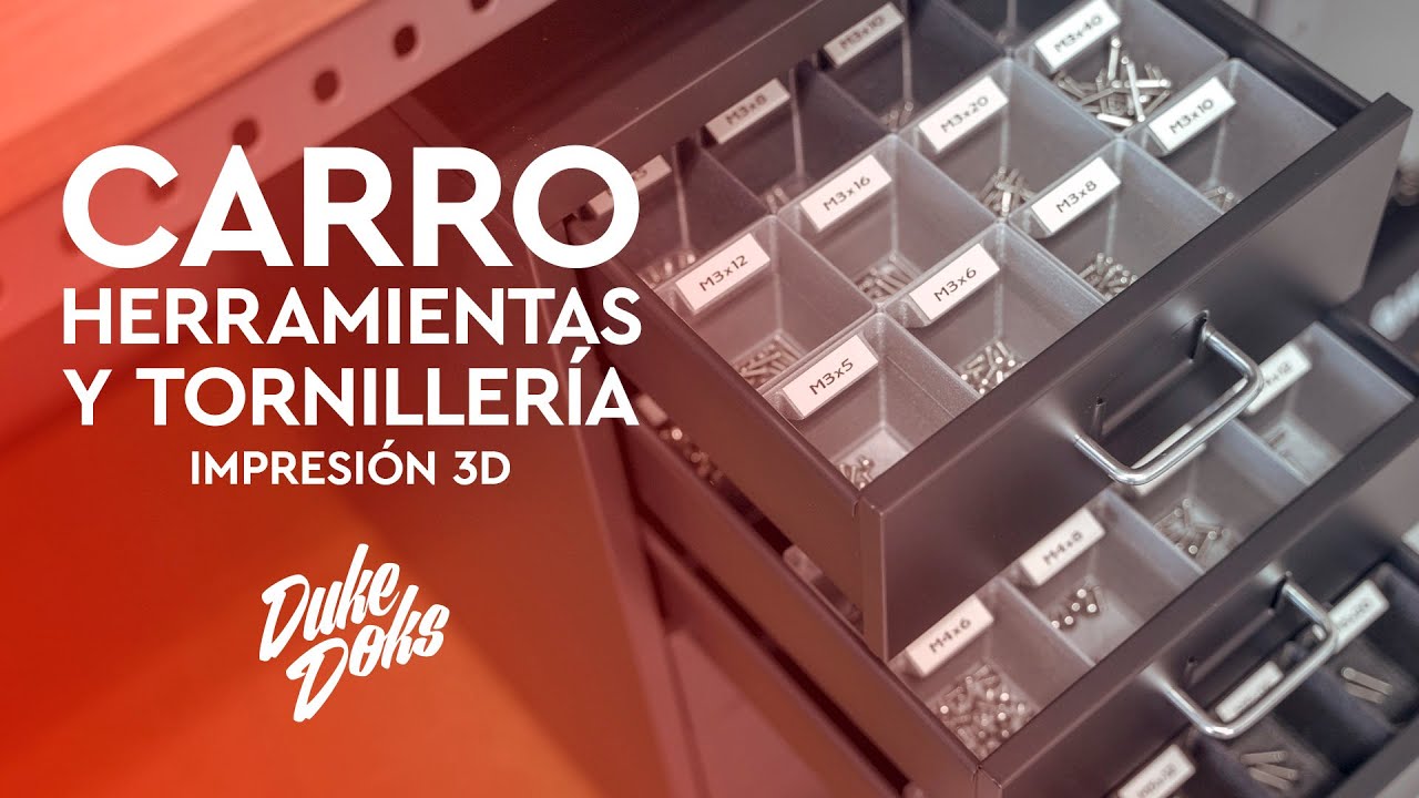 ⚙️ Carro de HERRAMIENTAS impreso en 3D / Ikea Hack