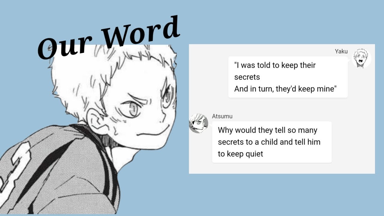 Our Words l Yaku Morisuke l Angst l Haikyuu l Live Video AU l Triggers in desc