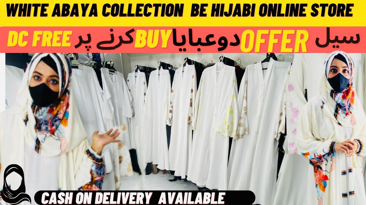White Abaya Designs 2023 || White Abaya For Hajj & Umrah || Be Hijabi Online Store
