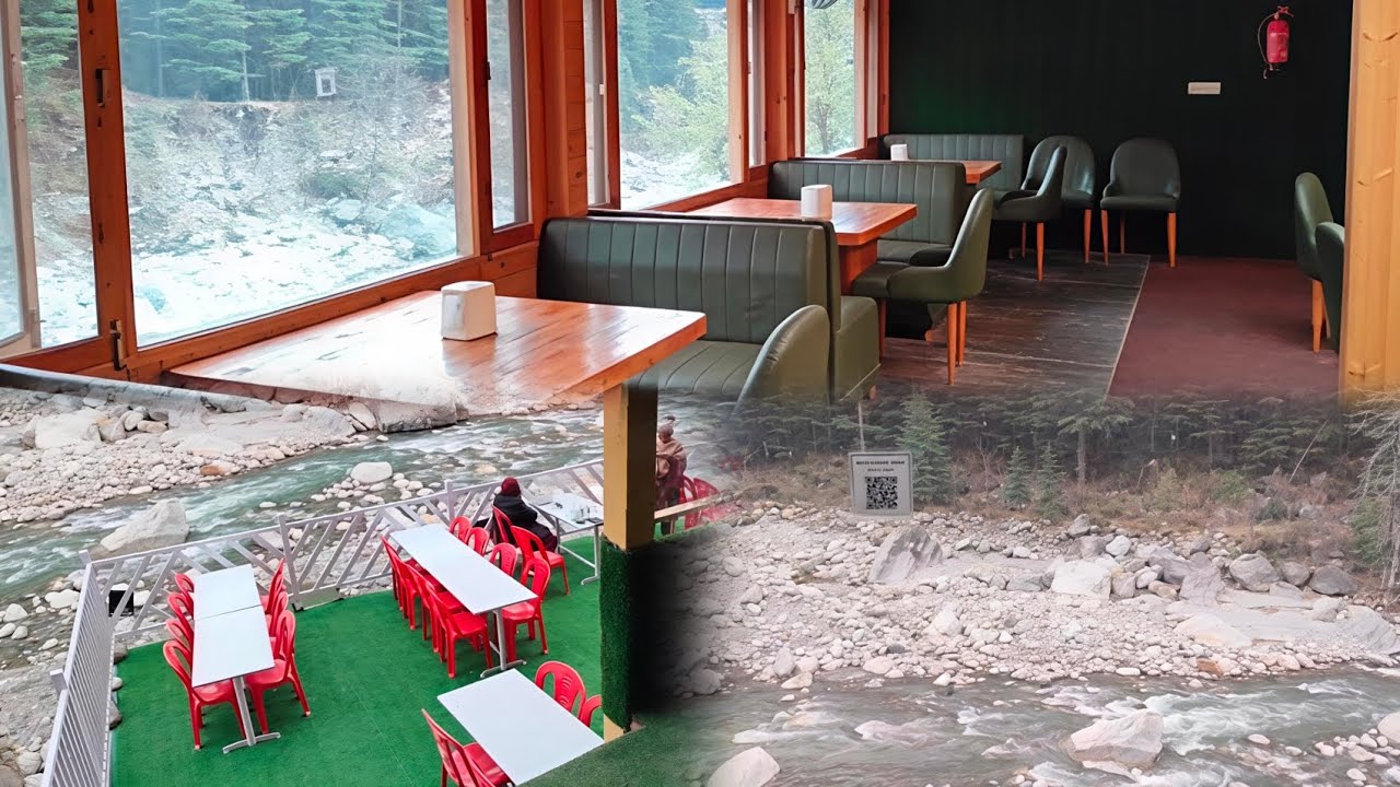 ONE OF THE MOST BEAUTIFUL RIVER SIDE RESTAURANT IN MANALI.