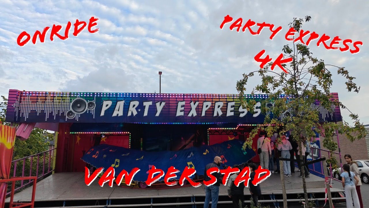 Onride Party Express Van Der Stad (Zelfbouw Rupsbaan) 4K