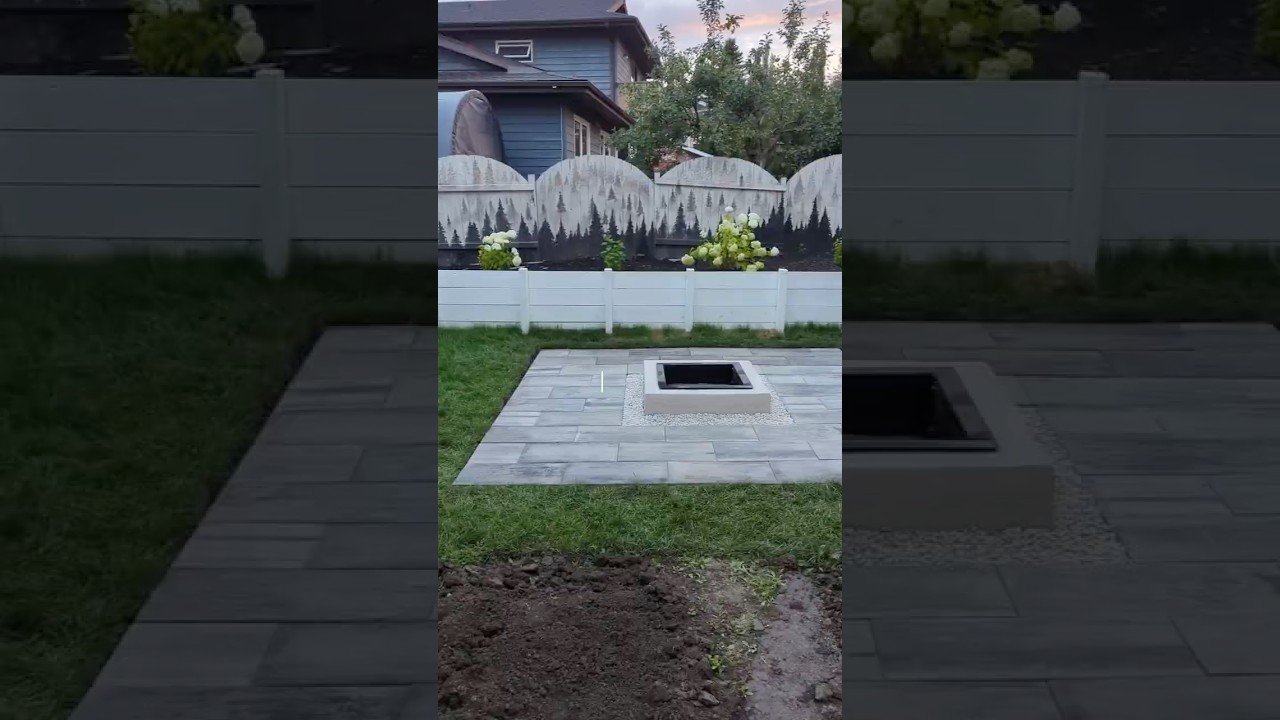 No better time to build a firepit 🙃 #firepits #diyfirepit #firepit #backyard #diyprojects #patio