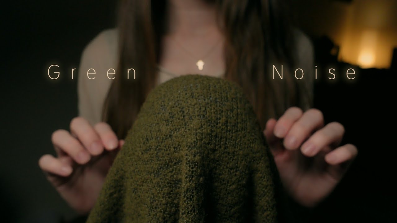 ASMR | Green Noise and Mic Scratching for Sleep (No Talking, Rain Sounds, 3H)