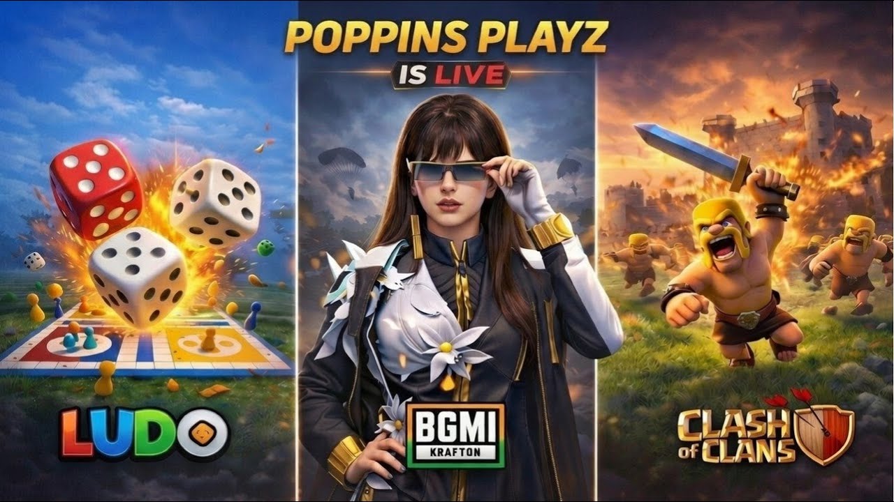 Heyy ❤️| BGMI LIVE with Poppins Playz 👾| Day 17 of Streaming 🎮🌸#live