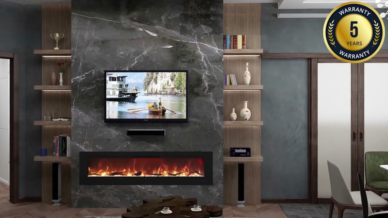 Mystflame Galaxy Chimenea Eléctrica de Pared